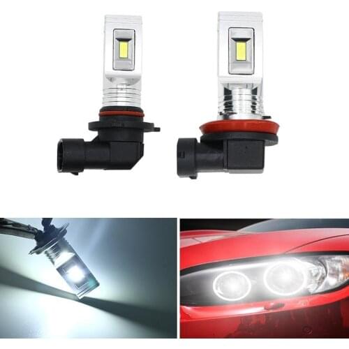2Pcs Canbus 6500K White 3000K Yellow CSP-3570 H7 H8 H11 H15 Car Headlight Bulb HB3 9005 HB4 9006 Mini Auto Light LED