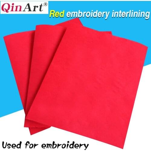 Red special Paper Lining for Computer Embroidery Machine Embroidery Stabilizer Backing Easy To Tear Paper