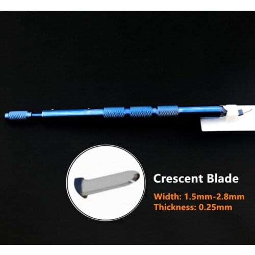 Ophthalmic Blade sapphire Crescent blade knife Eye microsurgery surgical instrument