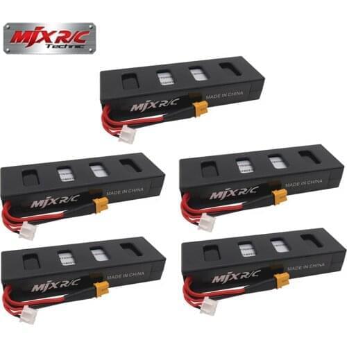 Original 5pcs 7.4 V 1800 mah 25C Li-po battery for MJX B3 rc quadcopter drone (MJX Bugs 3 battery) spare parts accessories