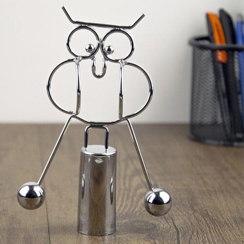 Swing Mobile Balance Art Owl Shaped Perpetual Tumbler Pendulum Toy Desktop