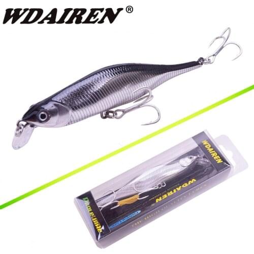 WDAIREN New Fishing Lures Minnow Crank 11cm/11g Artificial Japan Hard Bait Wobbler Swimbait Hot Model Crank Bait 5 Colors WD-478