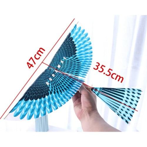 Assembly Gift Science Kite Toys for Children Adults Handmade DIY Rubber Band Power Bionic Air Plane Ornithopter Birds Models