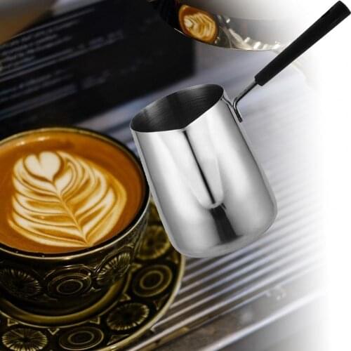 Melting Pot Heat Ressistant Easy to Clean Mini Milk Frothing Pitcher for Coffee Making Milk Jugs Coffeeware Stainless Steel
