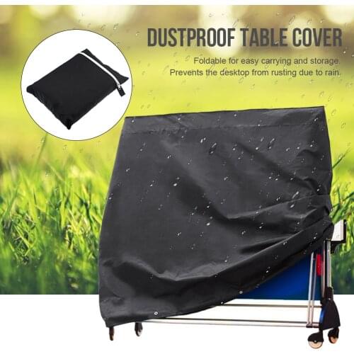 210D Waterproof Table Tennis Table Protective Cover Indoor Outdoor Ping Pong Dustproof UV Protection Table Cover Quick Operate