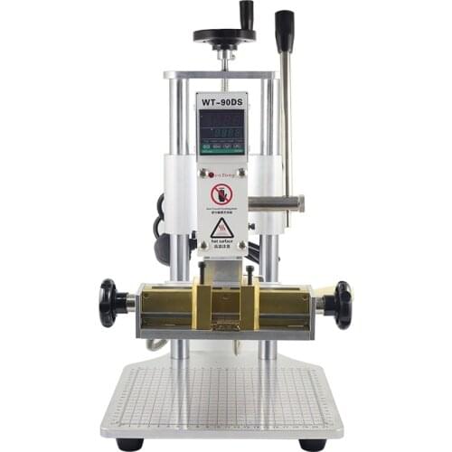 WT-90KS Multifunctional Quick Mold Change Hot Pressing Machine Leather PU LOGO Hot Pressing Hot Stamping Printing Machine 220V