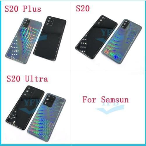 For Samsung Galaxy S20 Plus Ultra G9810 G9860 G9880 Back Battery Cover Glass Replacement Housing Part