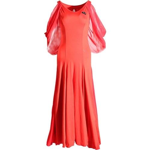 Ladies Modern Waltz Tango Latin Ballroom Practice Dance Dress