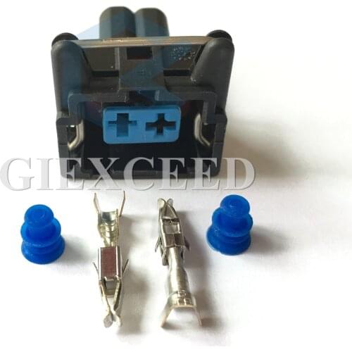 2 Sets 2 Pin Housing Automotive Connector Wire Electrical Plug
