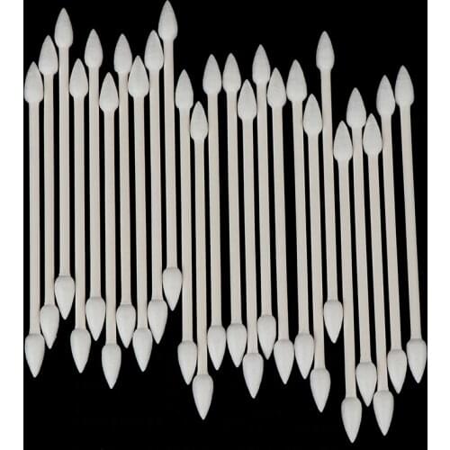 25Pcs Double Head Large Pointed Clean Cotton Swab Wipe Lens Precision Instrument Clean Industrial Cotton Swab