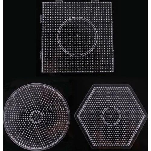 Free shipping 3pcs large template for 5mm fused beads for hama diy toy DIY educational toy PUPUKOU