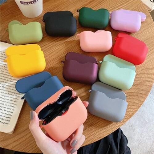 GTWIN Earphone Case For SONY WF-1000XM3 Simple Candy Color Headset Protective Case Wireless Headset Accessories For SONY