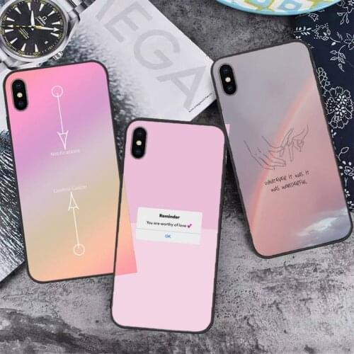 Ins pink conversation box text Phone Case for iPhone 12 11 mini pro XS MAX 8 7 6 6S Plus X 5S SE 2020 XR