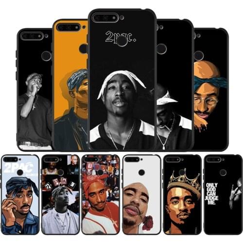 Rapper 2pac singer Tupac Black TPU Silicone Soft Phone Case For Honor 8X 9 8 10 20 30 Lite Pro MATE 9 10 20 30 Pro Lite