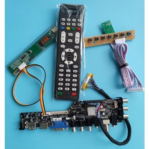 For N156B3-L01 1366X768 LCD Controller lamps Board DVB-T2 HDMI DVB-T DVB-C 30pin TV VGA USB AV RF panel1driver