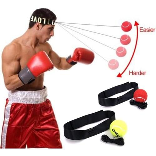 Elasticity Head Band Wearing Boxing Equipment Fight Ball Training Speed Ball Muay Thai Trainer Quick Punching Top Quality