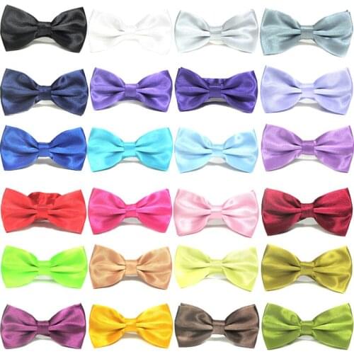 Bow Tie For Mens Business Marriage With Pure Color Bow Tie Mens Accessories