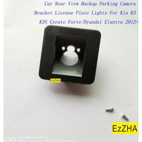 EzZHA Car Rear View Backup Parking Camera Bracket License Plate Lights For Kia K3 K3S Cerato Forte/Hyundai Elantra 2012