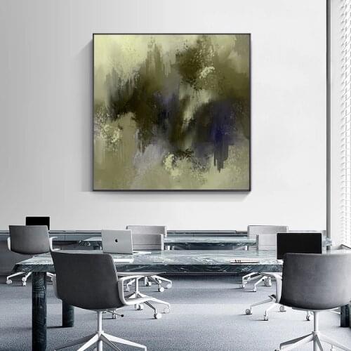 High Quality Canvas Painted Modern Abstract Oil Painting Wall Art Canvas Painting Gold Pictures for Living Room Hotel Wall Decor