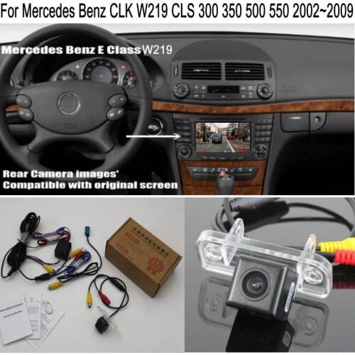 Car Rear View Camera Sets For Mercedes Benz CLS W219 CLS 300 CLS 350 CLS 500 CLS 550/63 2004~2011 RCA Original Screen Compatible