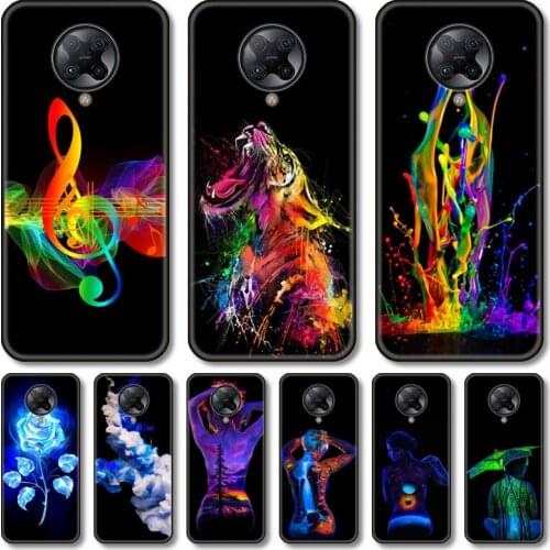Creative custom Phone Case For xiaomi M2 C3 X3 F2 Lite NFC 6 5 x Poco k30 Pro Anime Black Cover Silicone Back Pretty tpu