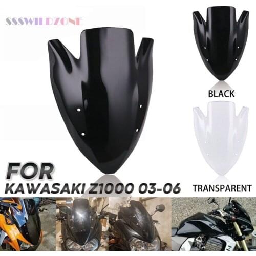 Windshield windshield motorcycle accessories windshield deflector applicable to Kawasaki Z1000 2003-2006
