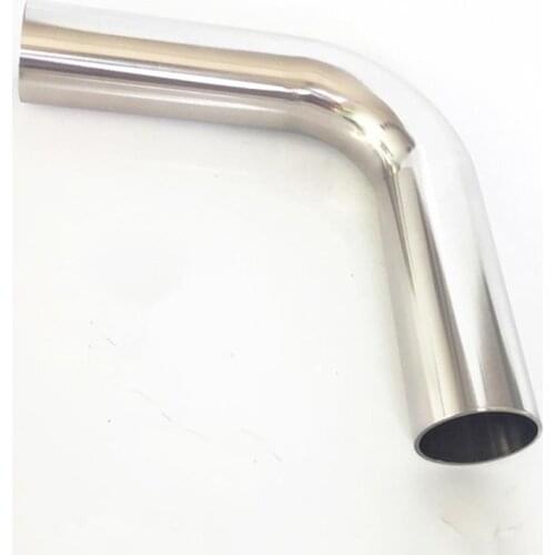 63mm 2.5" OD lengthen 100mm SUS 304 Stainless Steel Sanitary Butt Weld 90 Deg Elbow Pipe Fitting Homebrew Beer