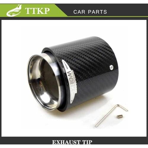 One Piece Carbon Fiber Muffler tip For MI-NI Coo-per S R55 R56 R57 R58 R59 R60 R61 F54 F56 F57 F60 Exhaust Pipes Modification