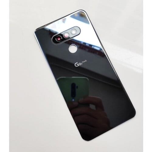 Original Gorilla Glass 6 Battery Door For LG G8S ThinQ G810 Back Glass Housing Cover Repair Parts With Adhesive + Camera Lens