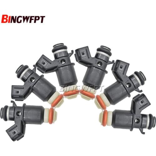 Genuine 6pcs/lot 16450-PLC-003 16450-PLD-003 Fuel Injector for Honda Civic 1.7L LX DX HX 16450PLC003 16450PLD003