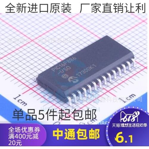 Original | PIC16F886-I/So Sop-28 Pic 8-Bit Microcontroller Integrated IC Chip
