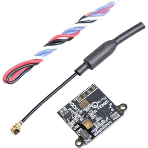 JHEMCU FE200T 5.8G 40CH 25/100/200mW Switchable Adjustable Transmitter AV 4.5-5.2V FPV RC Drone VTX Video Module OSD Control