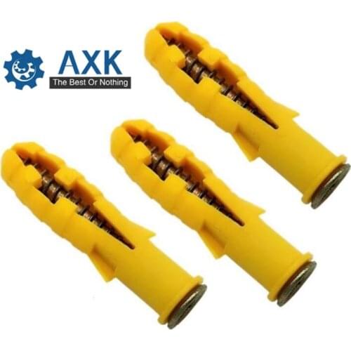 50Pcs M6 M8 Plastic Expansion Tube Pipe Wall Anchors Plugs Expansion With Phillips Head Screw Kit