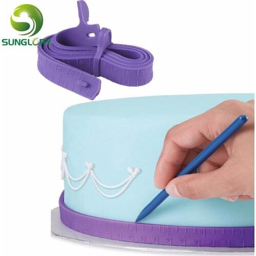 Fondant Silicone Cake Measuring Tape For Cake Border Decoration Cake Dividing Ruler Tools Sugar Craft Baking Mold Cake Tools