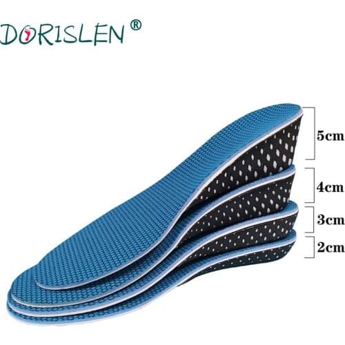 Invisible Height Increase Insole Memory Foam Shock Absorption Foot Pad 2cm/3cm/4cm/5cm Insert Cushion