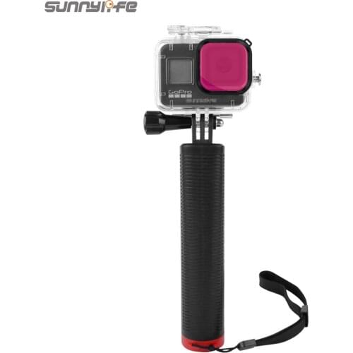 Sunnylife 60m Waterproof Protective Case Underwater Housing Case Diving Filter Floating Bar for GoPro Hero 8 Black Sports Camera