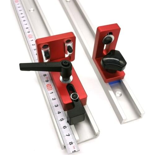 T-track Slot Connector Aluminium Miter Track Stopper 35/45 Sliding Brackets Chute Woodworking Machinery Part Module T-stop