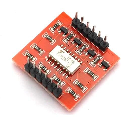 TLP281 4 CH 4-Channel Opto-isolator IC Module For Uno Expansion Board High And Low Level Optocoupler Isolation 4 Channel