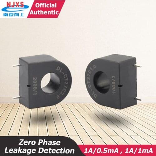 Zero Phase AC Current Transformer pin type DL-CT27C2.0 1A/0.5mA 2000/1 DL-CT27C1.0 1A/1mA small residual current transformer