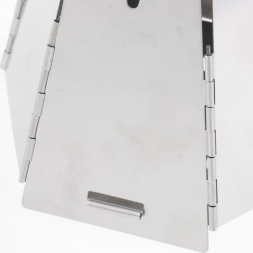 Ultralight Wood Burning Backpacking Stove Stainless Steel Folding Cooking Camping Stoves