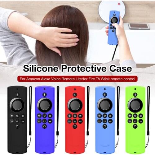High Quality Remote Control Protective Cover Anti-slip Silicone Case For Alexa Voice Remote Lite/Fire TV Stick