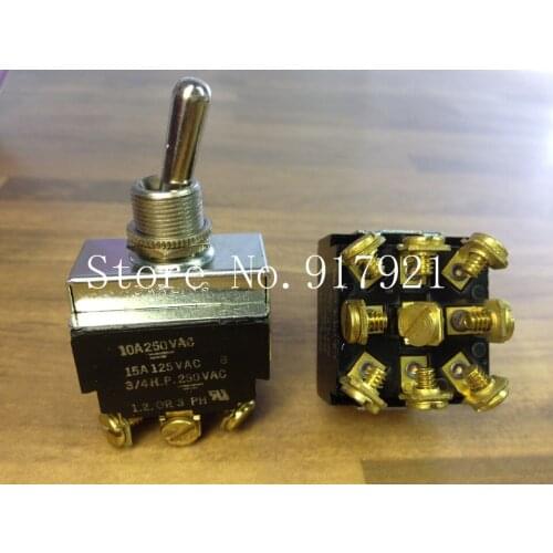 [ZOB] The original American CARLING Ka Ling 3/4H P 9 foot 10A250A 1.2.OR 3PH imported toggle switch --5pcs/lot