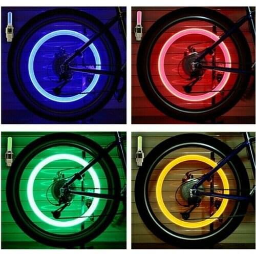 1x Universal Tire Lights Valve Stem LED Dust CAP For Bike Bicycle Car Motorcycle Wheel Tire Light Lamp