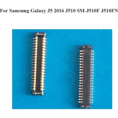 2pcs For Samsung Galaxy J5 J 5 2016 J510 SM-J510F J510FN LCD display screen FPC connector logic on motherboard mainboard