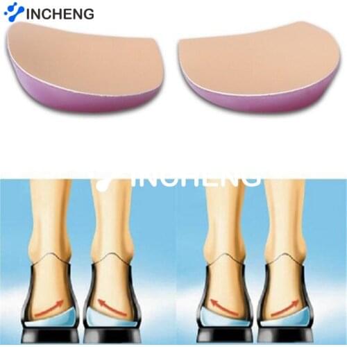 2PCS Orthopedic Insoles O/X Type Leg Insoles Shoe Inserts Medial Lateral Heel Wedge Lift Silicone Pads Corrective