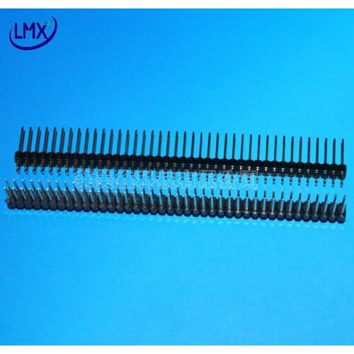 20pcs 2x40p 80pin 2.54mm pitch H= 13mm double row needle straight male pin headerhigh quality envrironmantal protection