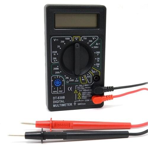 LCD Digital Multimeter DT830B test DC AC Voltage DC Current Resistance tester Cost effective AC/DC Ammeter Voltmeter