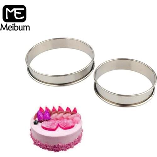 Diameter 8/10cm Pizza Saucing Ring Cake Molds Pie Pan Biscuit Muffin Baking Tools Stainless Steel Tart Rings Pastry Bakeware