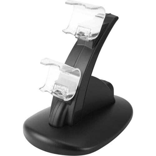 Dua USB Charging Socket Kit Charger Dock Stand Cradle For PS4 Console Controller Play Station Game Pad with USB Cable