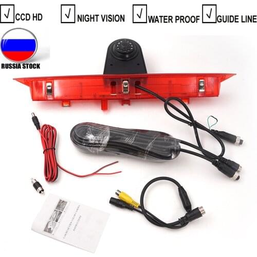 CCD Car Brake Light Reverse Camera For FORD TRANSIT Van LED Light Parking Rear View Camera 600tv Line Night Vision WaterProof